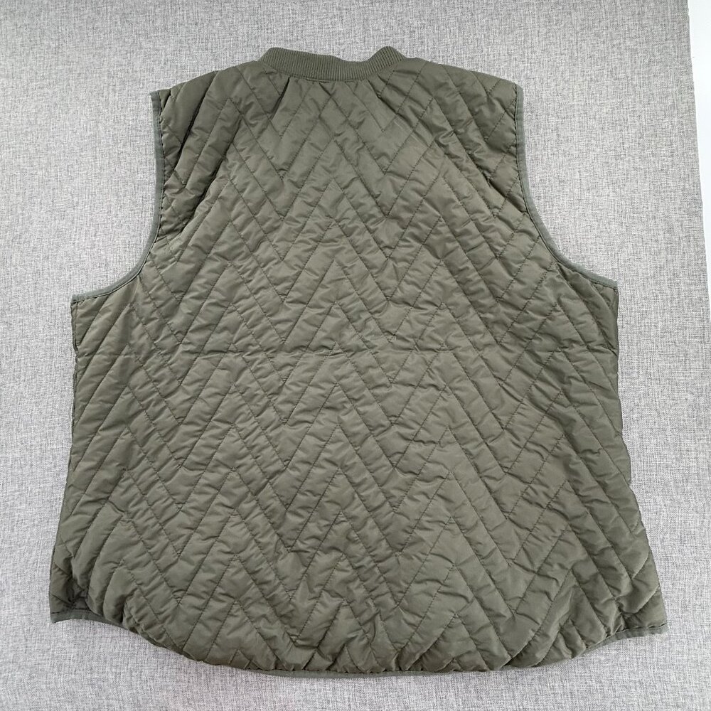 Old Navy Womens Jacket Vest Sleeveless Olive Green Pockets XXL Gently Used Zip - Picture 7 of 8